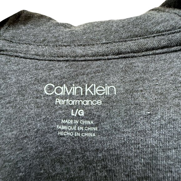 Calvin Klein Long Hoodie Size Large Zip Front Womens Jacket Gray Fleece NWT - Picture 8 of 12